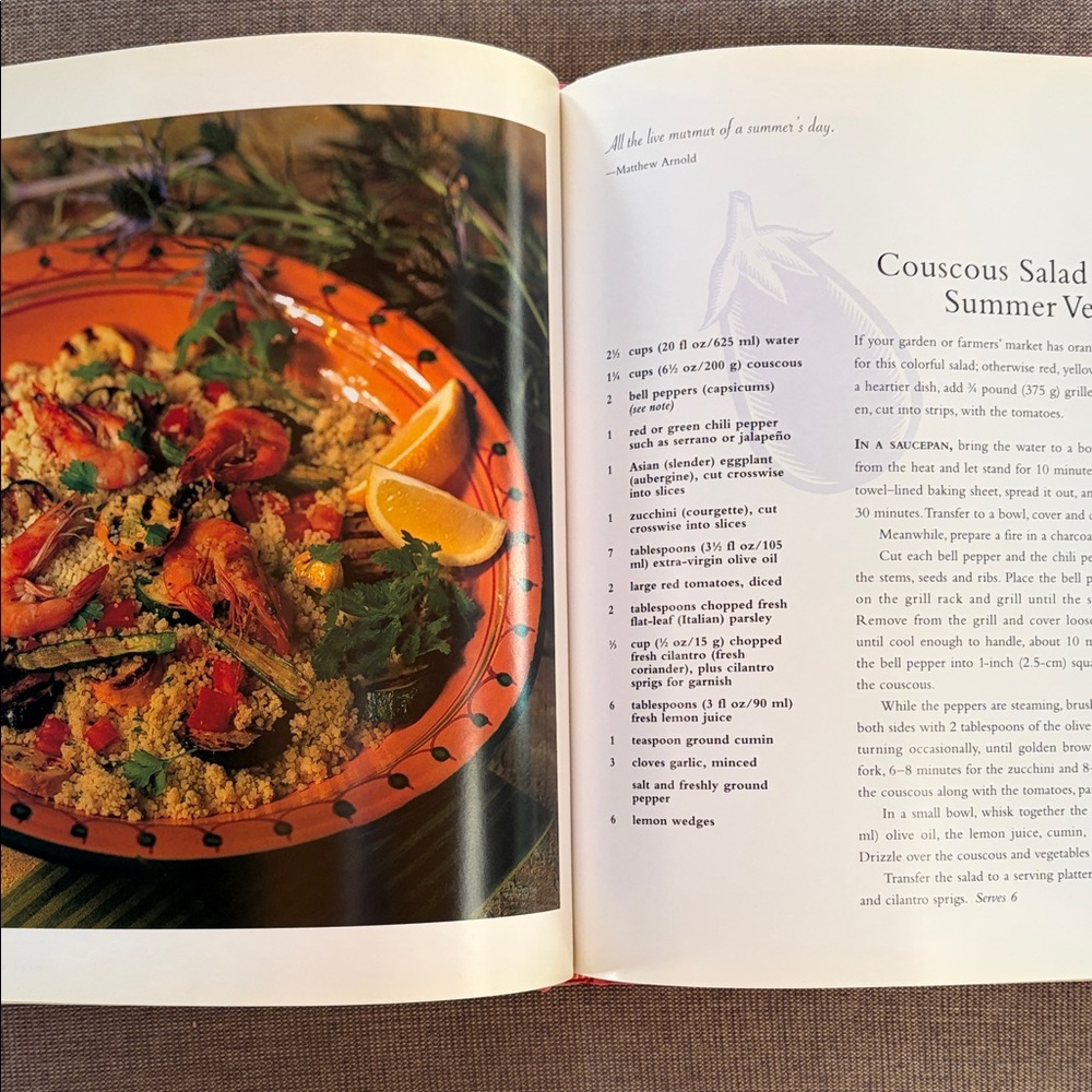 Vintage Williams Sonoma Nature's Bounty SUMMER Hardcover Cookbook Color Photos - Picture 3 of 6